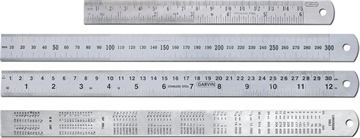 Stållineal 1000 mm - mm & tommer